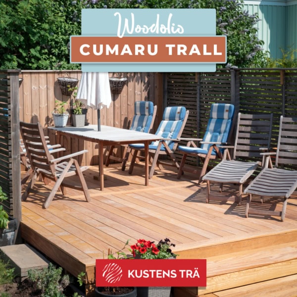 Cumaru Hardwood trall Woodolio-Kustens Trä